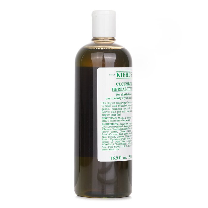 Kiehl's Cucumber Herbal Alcohol-Free Toner - For Dry or Sensitive Skin Types 500ml/16.9oz