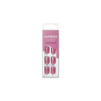 Kiss My Face Impress Color Petal Pink Nails 30 Pcs