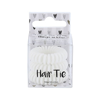 2K Hair Tie White - 3 Pcs 3.0ks