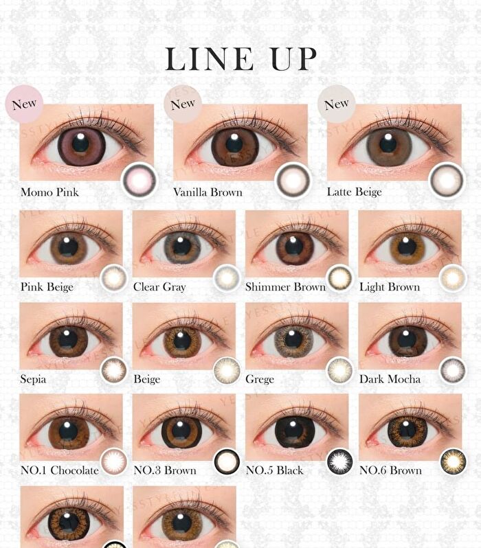 Secret Candy Magic 1 Day Color Lens No.5 Black 20 pcs - P-0.00 (20 pcs)