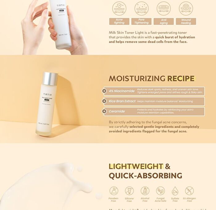 Tirtir Milk Skin Light Toner 150ml