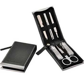Three-seven Manicure Set Black - 6 Tools
