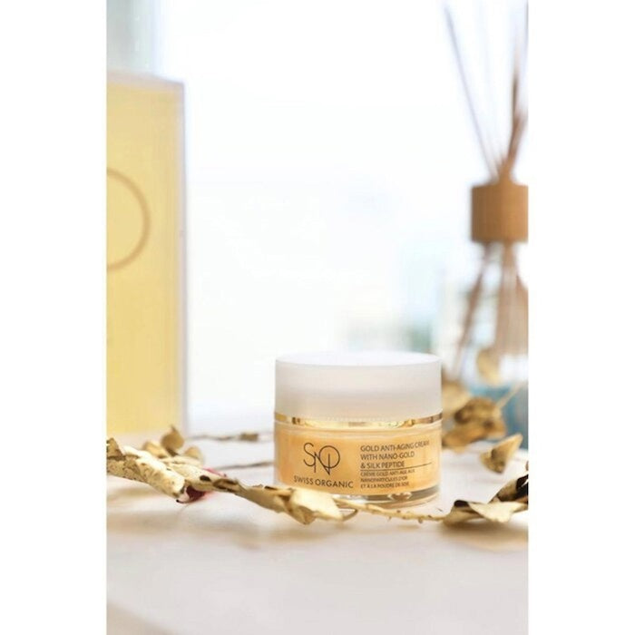 SNO Swiss Organic Gold Anti-Aging Cream with Nano-Gold & Silk Peptide 50ml Fixed Size