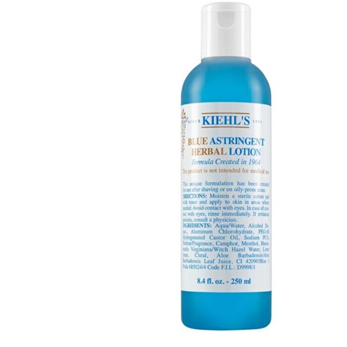 Kiehls Blue Herbal Astringent Lotion - Soothing Skin Tonic 250ml