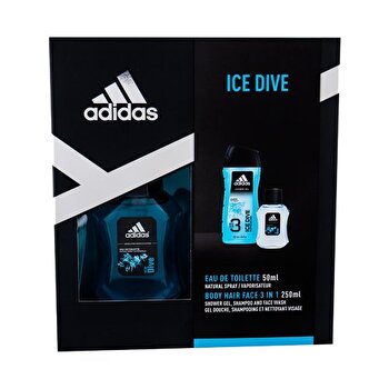 Adidas Ice Dive Gift Set Eau De Toilette 50ml And Shower Gel 250ml 50ml