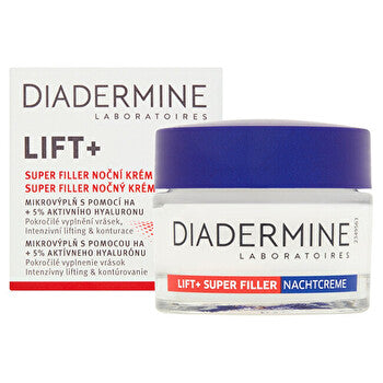 Diadermine Lift+ Super Filler Night Cream - Night Cream To Fill In Wrinkles 50ml