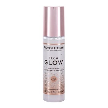 Makeup Revolution Fix & Glow Dewy Finish - Brightening Fixation Spray For Make-up 100ml