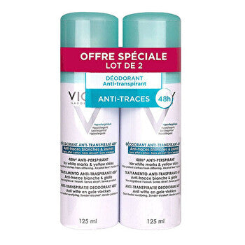 Vichy Deodorant Anti-transpirant 48h ( 2 Pcs ) - Alcohol-free Deodorant Spray With A 48-hour Effect 125ml