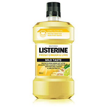 Listerine Fresh Ginger & Lime Mild Taste Mouthwash - Mouthwash 500ml