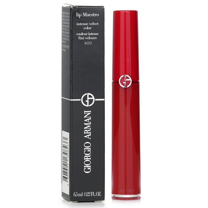 Giorgio Armani Lip Maestro Intense Velvet Color (Liquid Lipstick) - # 400 (The Red) 6.5ml/0.22oz
