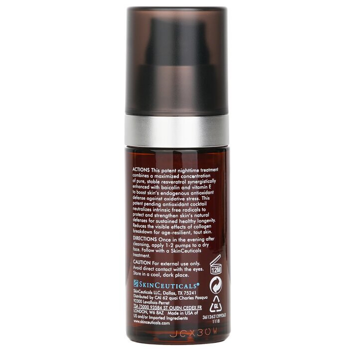 Skinceuticals Resveratrol B E Antioxydant For All Skin Types 30ml