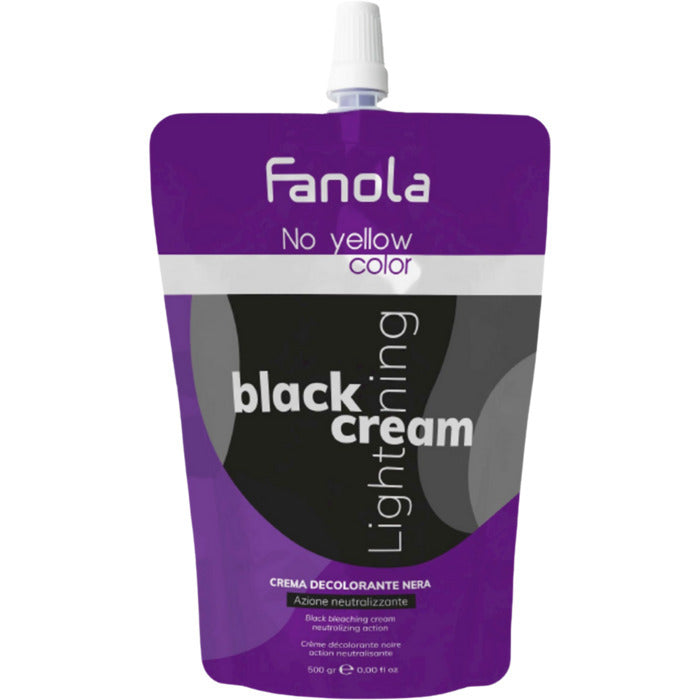 Fanola No Yellow Color Black Lightening Cream - Odbarvovací Krem 500ml