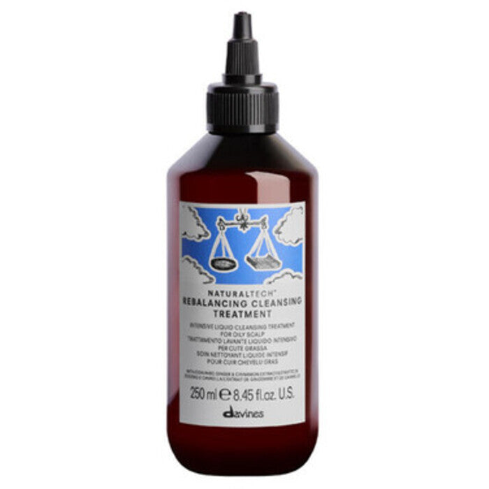 Davines Natural Tech Rebalancing Cleansing Treatment - Vlasová Kúra Pro Rychle Se Mastící Vlasy 1000ml