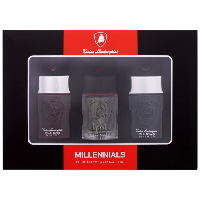 Lamborghini Millennials Gift Set Millennials Eau De Toilette 40ml And Millennials Winner Eau De Toilette 40ml And Millennials Dinamico Eau De Toilette 40ml 40ml