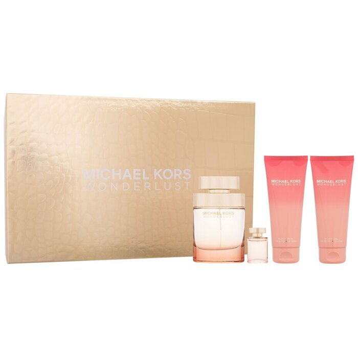 Michael Kors Wonderlust Dárková Sada Eau De Parfum 100ml Miniaturka Eau De Parfum 4ml Sprchový Gel 100ml A Tělove Mleko 100ml 100ml