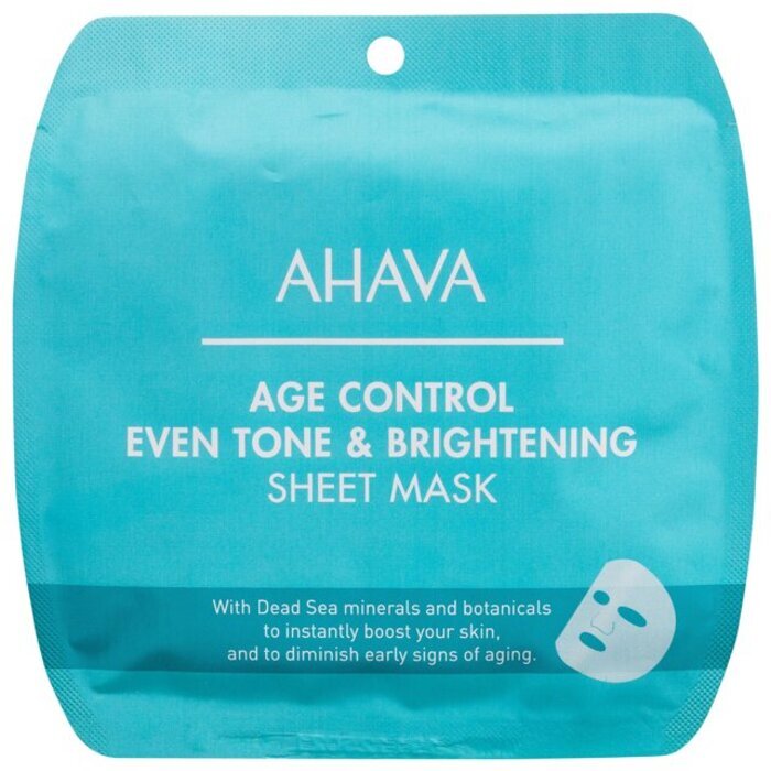 Ahava Age Control Even Tone & Brightening Sheet Mask - Brightening Hydrating Face Mask 17.0g