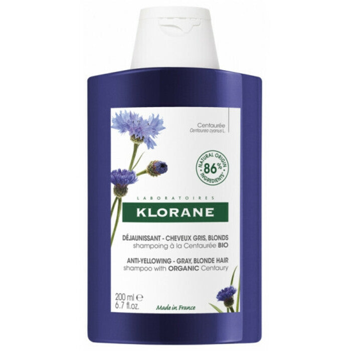 Klorane Chrpa Bio Shampoo - Šampon Neutralizující žlute Tóny 400ml