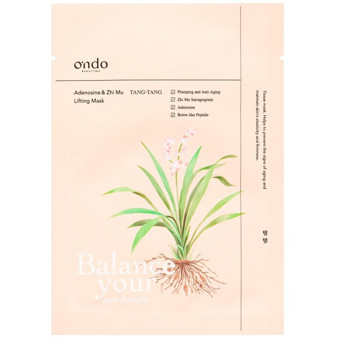 Ondo Beauty 36.5 Tang-tang Adenosine & Zhi Mu Lifting Mask - Vyhlazující Pleťová Maska 25.0g