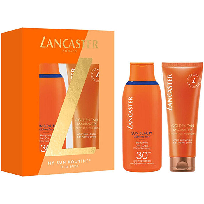 Lancaster Sun Beauty Set Body Milk Spf30 175ml/golden Tan Maximizer 125ml 300ml