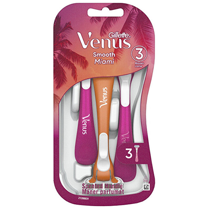 Gillette Venus Smooth Miami (3 Pcs) - Disposable Razors
