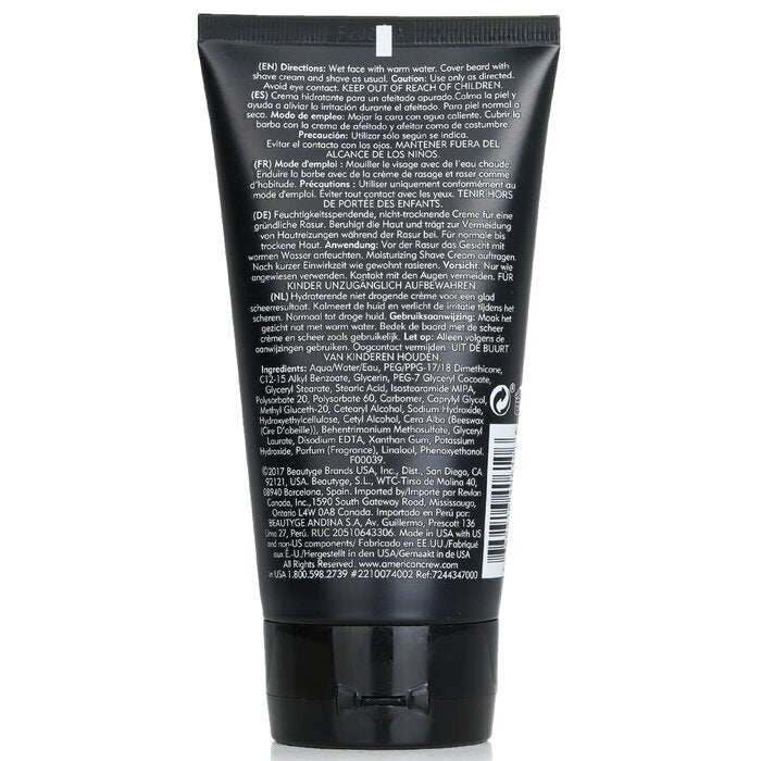 American Crew Moisturizing Shave Cream (For Normal To Dry Skin) 150ml/5.1oz