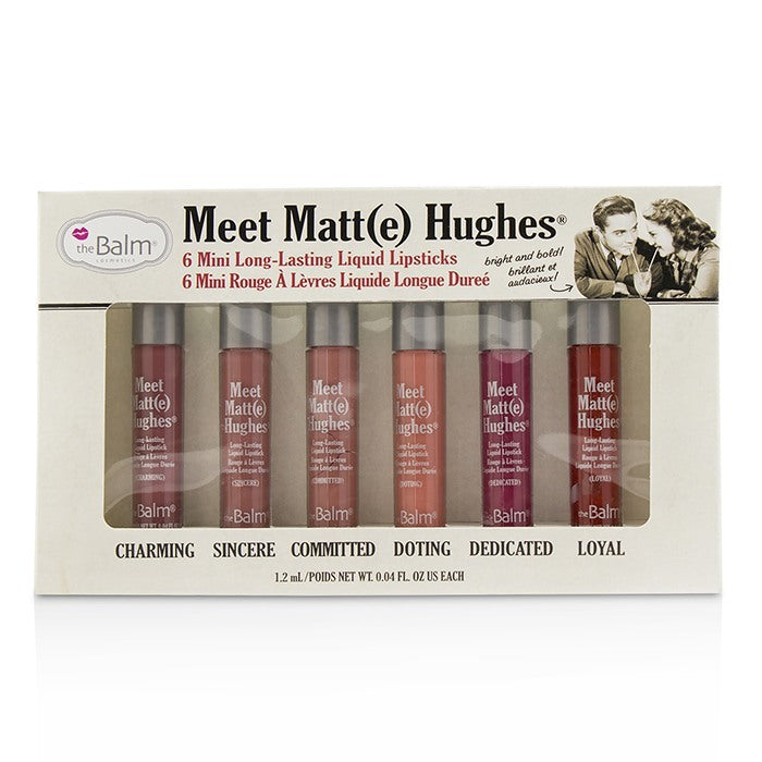 TheBalm Meet Matt(e) Hughes 6 Mini Long Lasting Liquid Lipsticks Kit - Vol.1 6x1.2ml/0.04oz