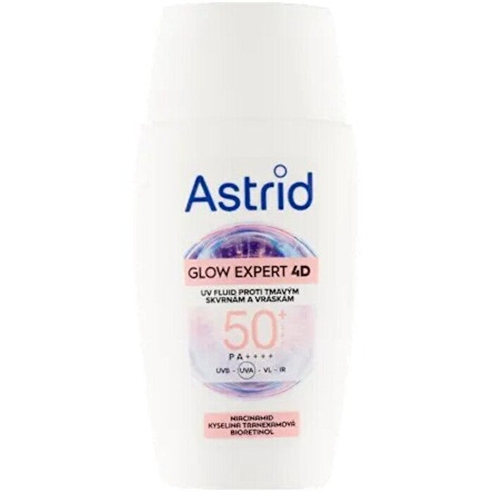 Astrid Glow Expert 4d Spf 50 - Pleťový Fluid Proti Tmavým Skvrnám A Vráskám 50ml