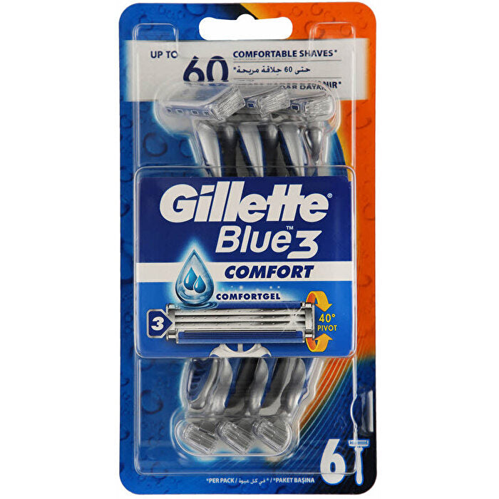 Gillette Blue3 Comfort - Pohotová Holítka 6.0ks