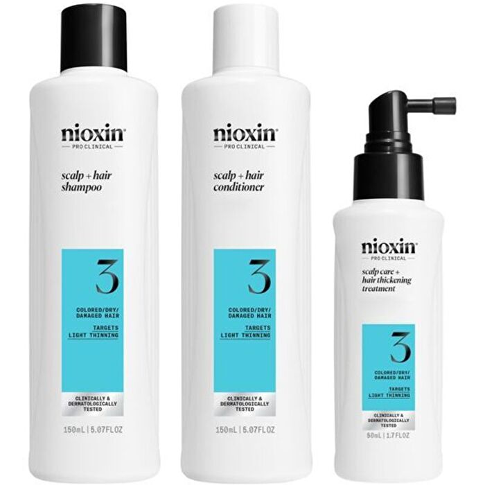 Nioxin System 3 Hair Care Set - Fine Colored And Slightly Thinning Hair