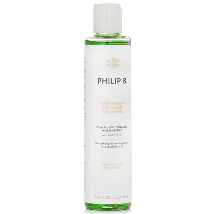 Philip B Peppermint Avocado Shampoo (Scalp Invigorator Volumizing - All Hair Types) 220ml/7.4oz