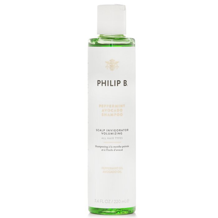 Philip B Peppermint Avocado Shampoo (Scalp Invigorator Volumizing - All Hair Types) 220ml/7.4oz