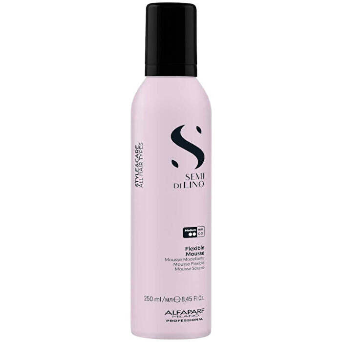 Alfaparf Milano Semi Di Lino Style&care Flexible Mousse - Lehká Pěna Pro Pružný Styling Lesk A Ochranu Vlasů 250ml