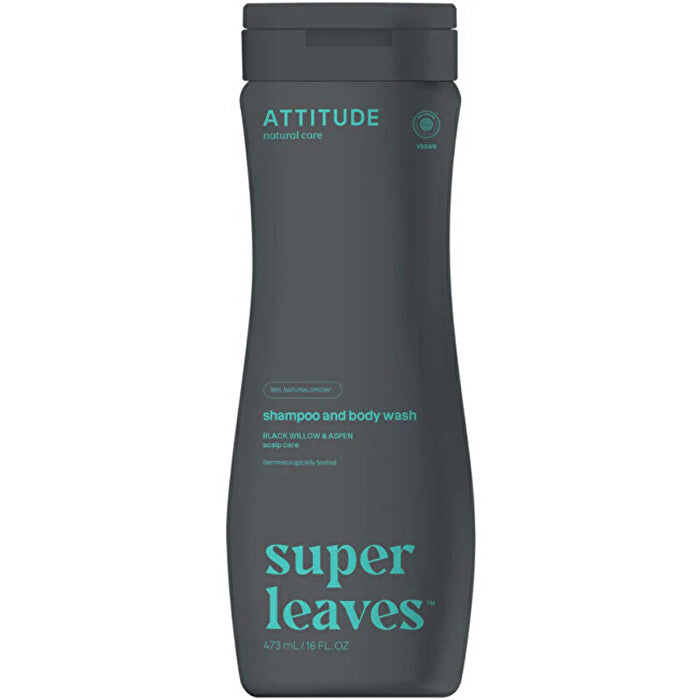 Attitude Super Leaves Shampoo And Body Wash - Přírodní Pánský šampon Proti Lupům A Tělove Mýdlo 2v1 473ml