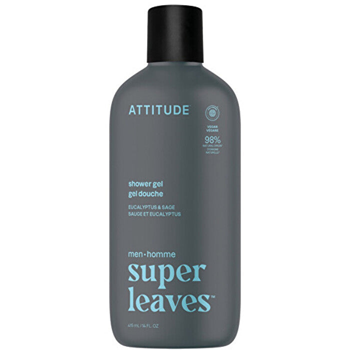 Attitude Super Leaves Eucalyptus & Sage Shower Gel - Men 415ml