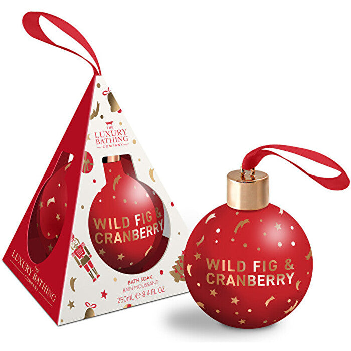 The Luxury Bathing Company Bath Foam Christmas Bauble ( Fig & Cranberry ) 250ml