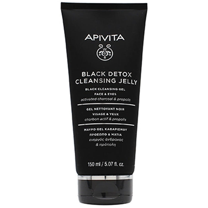 Apivita Black Detox Cleansing Jelly - Face And Eyes 150ml