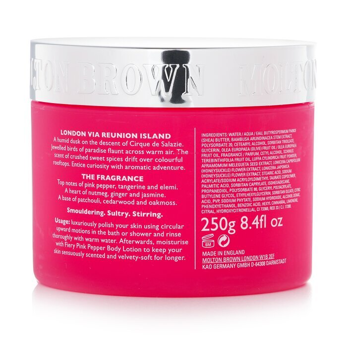Exfoliante corporal relajante Fiery Pink Pepper de Molton Brown, 250 g/8,4 oz