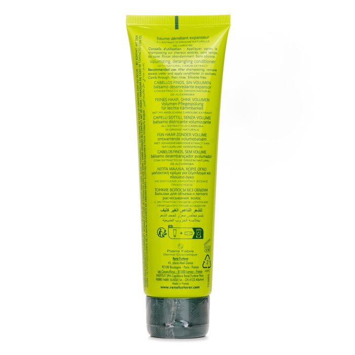 Rene Furterer Volumea Volume Enhancing Ritual Volumizing, Detangling Conditioner (Fine and Limp Hair) 150ml/5oz
