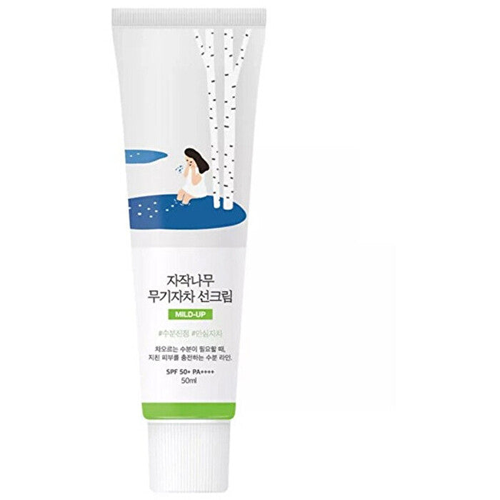 Round Lab Birch Juice Moisture Mild-up Suncreen Cream Spf 50+ - Ochranný Krem 50ml
