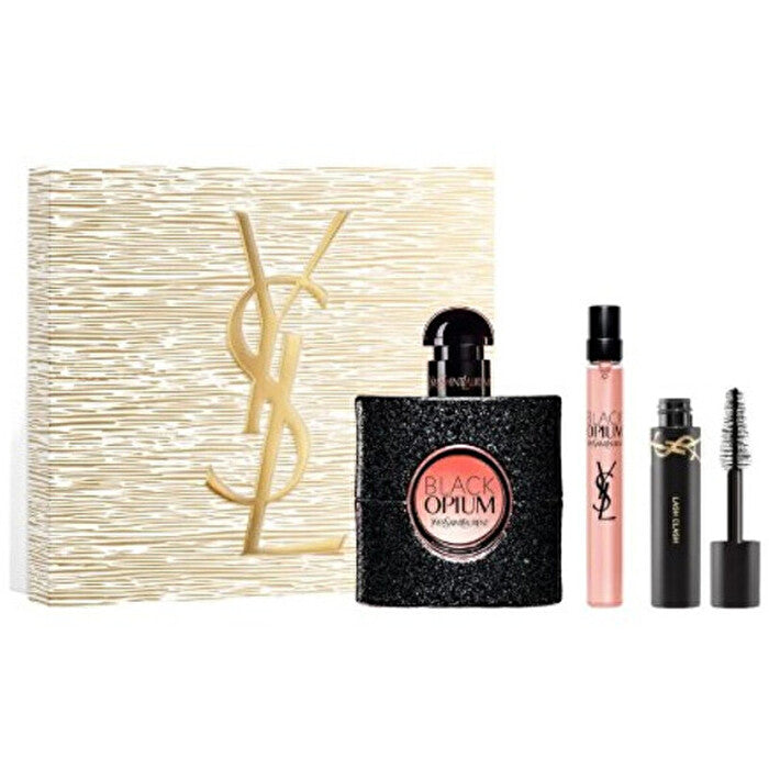 Yves Saint Laurent Black Opium Dárková Sada Eau De Parfum 50ml Miniaturka Eau De Parfum 10ml A řasenka 2ml 50ml