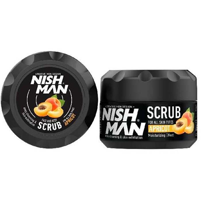 Nishman Facial Scrub Apricot - Peelingový Gel Pro Muže 300ml