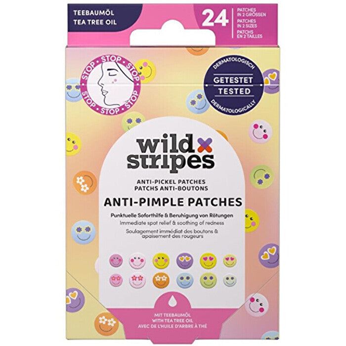 Wild Stripes Smile Prevent Anti-pimple Patches - Hydrocolloid Acne Patches 24.0ks