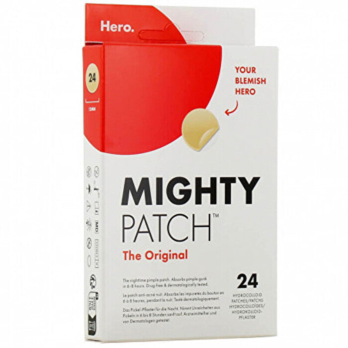 Hero. Mighty Patch The Original Hydrocolloid Patches - Náplasti Na Nedokonalosti Pleti 24 Ks
