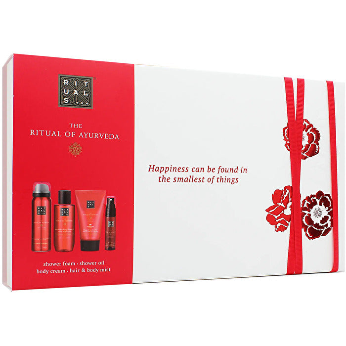 Rituals Ayurveda Small Giftset Shower Oil 75ml/foaming Shower Gel 50ml/hair & Body Mist 20ml/body Cream 70ml 215ml