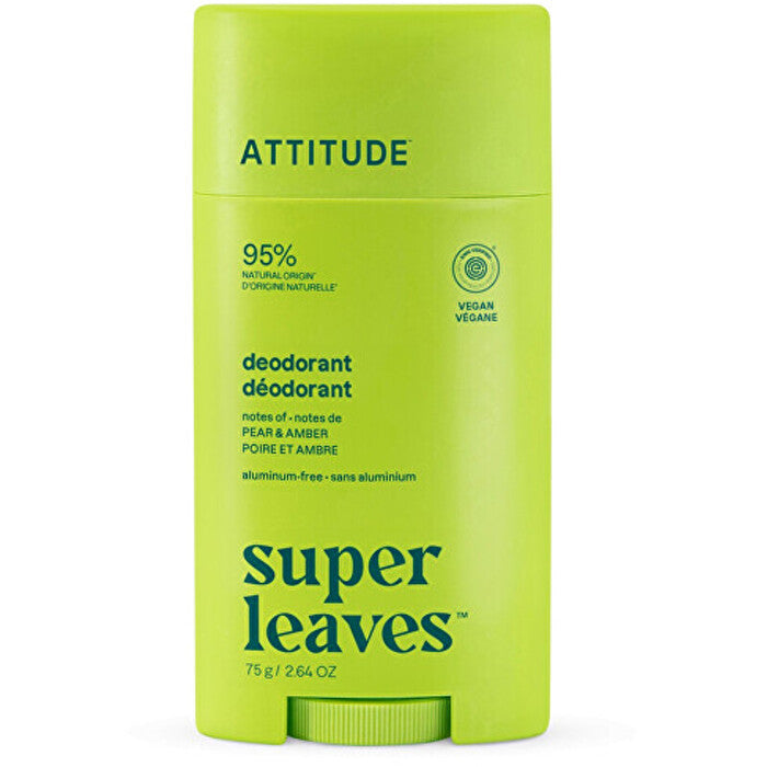 Attitude Super Leaves Pear & Amber Deodorant - Přírodní Deodorant 75.0g
