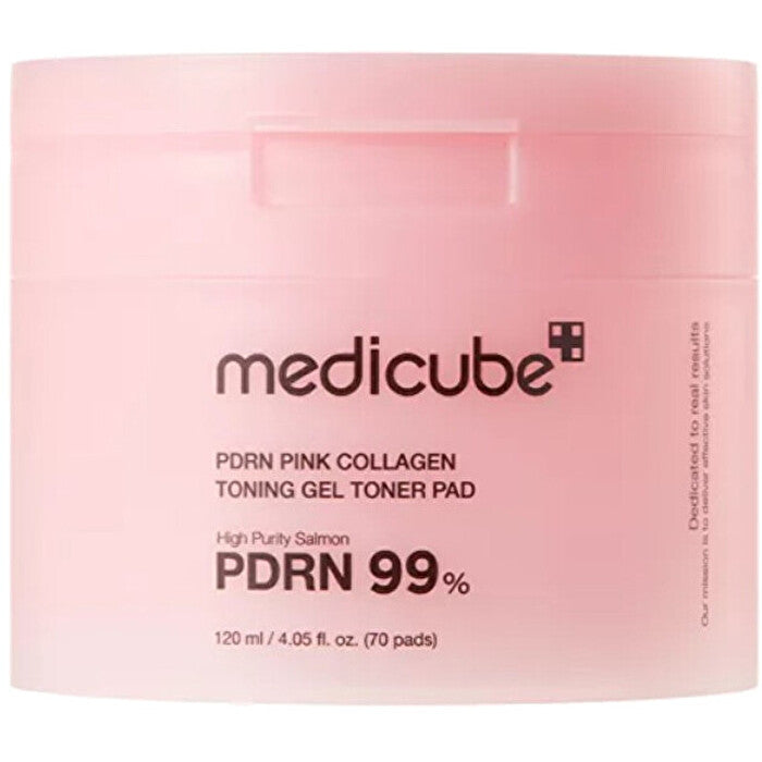Medicube Pdrn Pink Collagen Toning Gel Toner Pad - Gelove Tonizační Polštářky ( 70 Ks )