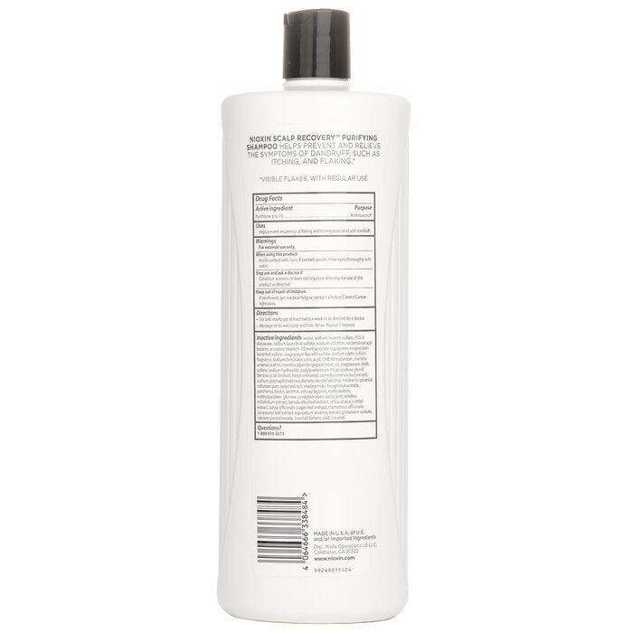 Nioxin Scalp Recovery Pyrithione Zinc Medicating Cleanser (For Itchy Flaky Scalp)��(Random Packaging) 1000ml/33.8oz