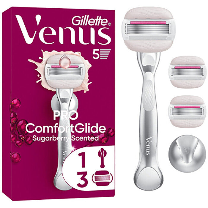 Gillette Comfortglide Sugarberry Strojek - Holicí Strojek & 3 Hlavice