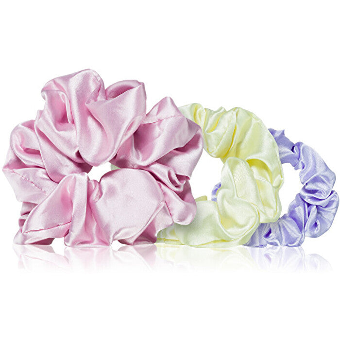 BrushArt Daisy Dreams Scrunchie - Satenová Gumička Do Vlasů ( 3 Ks )