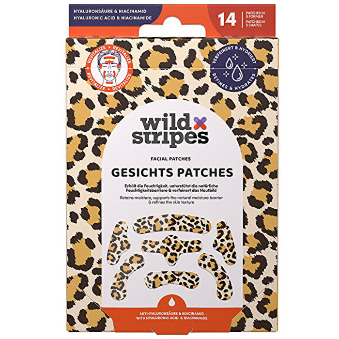 Wild Stripes Animal Leo Facial Patches - Hydrokoloidní Náplasti Na Pleť ( 14 Ks )